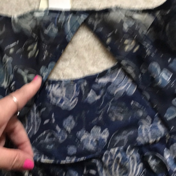 🔥2XHP🔥NWT Lucky Brand floral peasant career top - Picture 5 of 8